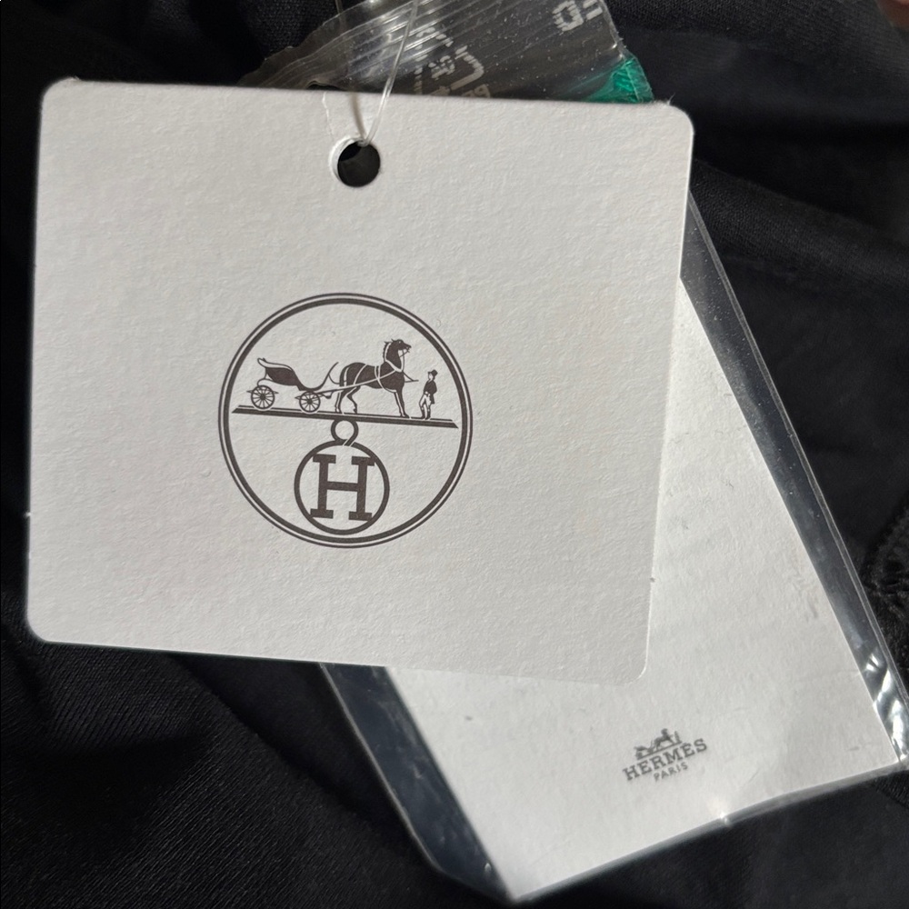 NEW Hermes Do Re Boucles black t shirt - Picture 4 of 8